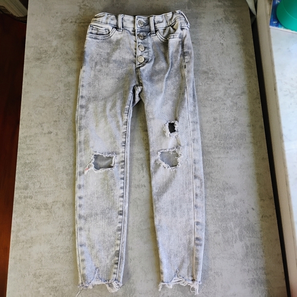 GAP High Rise Jegging Bundle Girls 7 Skinny Jeans Distressed School - Picture 9 of 16